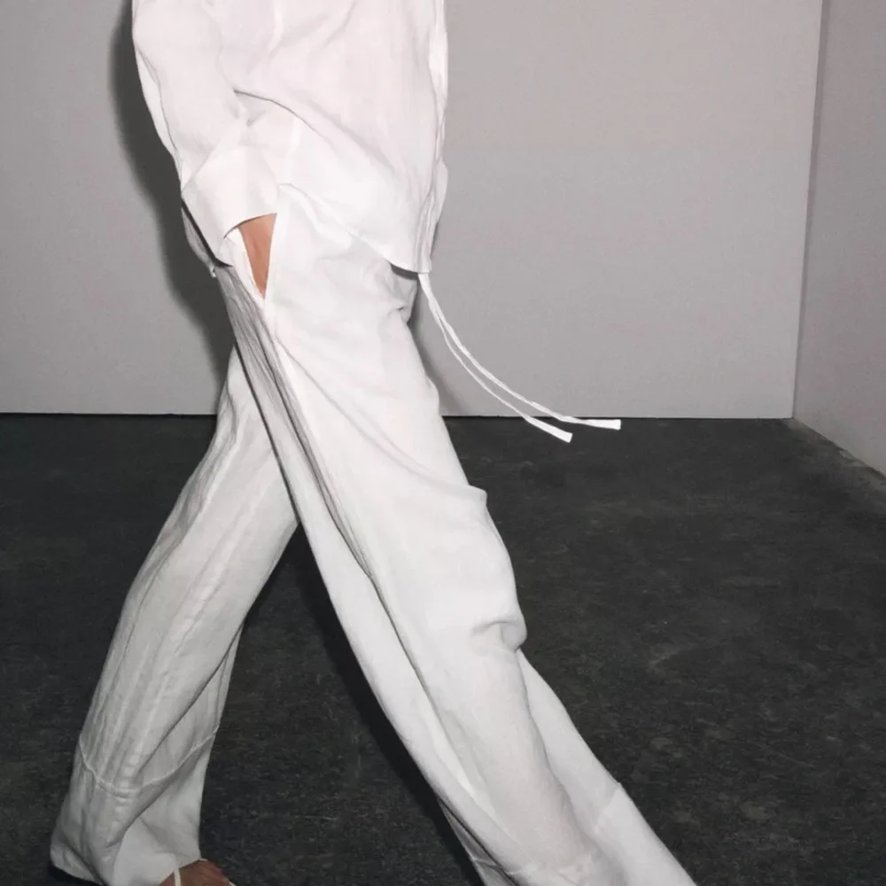 100% linen Palazzo pants Zw collection